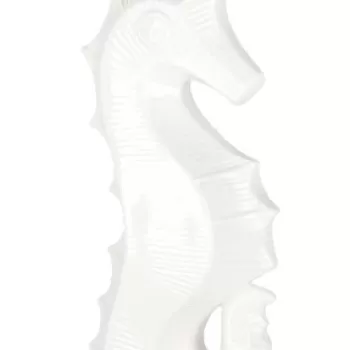 Decoratiune Favignana, Bizzotto, 12.5 x 8.7 x 27 cm, portelan, alb imagine