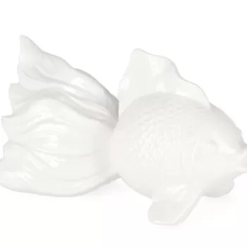 Decoratiune Favignana, Bizzotto, 26.2 x 14.3 x 14.1 cm, portelan, alb imagine