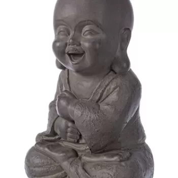 Decoratiune Happy Buddha, Bizzotto, 21x15x32 cm imagine