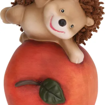 Decoratiune Hedgehog on Orange v2, Excellent Houseware, 11.5x8.8x17 cm, teracota, portocaliu imagine