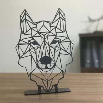 Decoratiune, Kurt Pod , 20x30 cm, Metal, Negru imagine