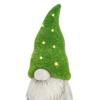 Decoratiune luminoasa de gradina cu incarcare solara LED Garden Gnome, Bizzotto, 17x14.5x36 cm, magneziu, verde imagine