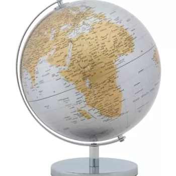 Decoratiune luminoasa Globe Silver, Mauro Ferretti, O25x34 cm, argintiu imagine