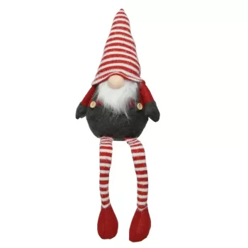 Decoratiune luminoasa Gnome, Lumineo, 11x18x55 cm, poliester, rosu imagine