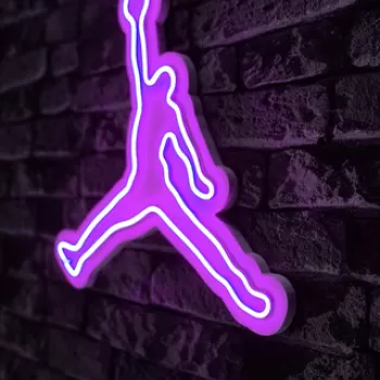 Decoratiune luminoasa LED, Basketball, Benzi flexibile de neon, DC 12 V, Roz imagine
