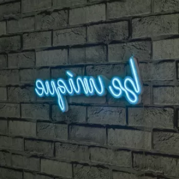 Decoratiune luminoasa LED, Be Unique, Benzi flexibile de neon, DC 12 V, Albastru imagine