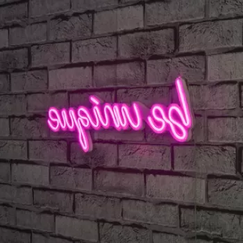 Decoratiune luminoasa LED, Be Unique, Benzi flexibile de neon, DC 12 V, Roz imagine