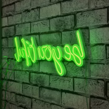 Decoratiune luminoasa LED, Be you tiful, Benzi flexibile de neon, DC 12 V, Verde imagine