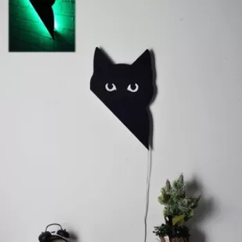 Decoratiune luminoasa LED, Cat 2, MDF, 60 LED-uri, Verde imagine
