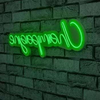 Decoratiune luminoasa LED, Champagne, Benzi flexibile de neon, DC 12 V, Verde imagine