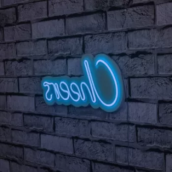 Decoratiune luminoasa LED, Cheers, Benzi flexibile de neon, DC 12 V, Albastru imagine