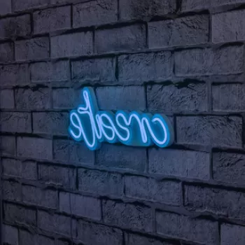Decoratiune luminoasa LED, Create, Benzi flexibile de neon, DC 12 V, Albastru imagine