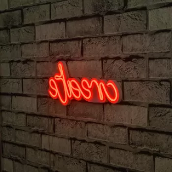 Decoratiune luminoasa LED, Create, Benzi flexibile de neon, DC 12 V, Rosu imagine