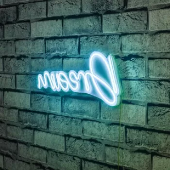 Decoratiune luminoasa LED, Dream, Benzi flexibile de neon, DC 12 V, Albastru imagine