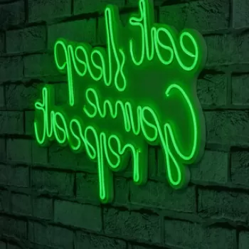 Decoratiune luminoasa LED, eat sleep game repeat, Benzi flexibile de neon, DC 12 V, Verde imagine
