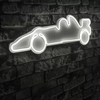 Decoratiune luminoasa LED, Formula 1 Race Car, Benzi flexibile de neon, DC 12 V, Alb imagine