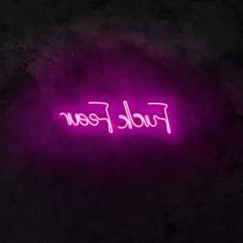 Decoratiune luminoasa LED, Fuck Fear, Benzi flexibile de neon, DC 12 V, Roz imagine