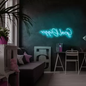 Decoratiune luminoasa LED, Goal Digger, Benzi flexibile de neon, DC 12 V, Albastru imagine