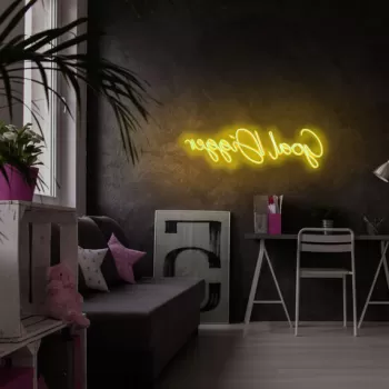 Decoratiune luminoasa LED, Goal Digger, Benzi flexibile de neon, DC 12 V, Galben imagine