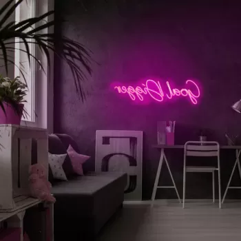 Decoratiune luminoasa LED, Goal Digger, Benzi flexibile de neon, DC 12 V, Roz imagine