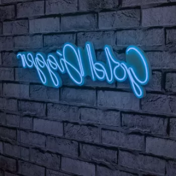 Decoratiune luminoasa LED, Gold Digger, Benzi flexibile de neon, DC 12 V, Albastru imagine