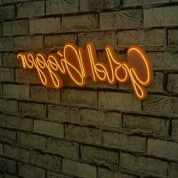 Decoratiune luminoasa LED, Gold Digger, Benzi flexibile de neon, DC 12 V, Galben imagine