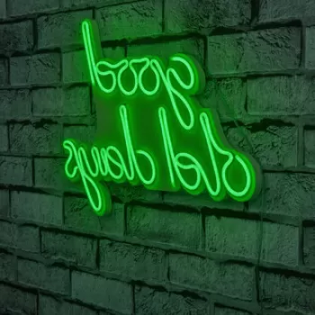 Decoratiune luminoasa LED, Good Old Days, Benzi flexibile de neon, DC 12 V, Verde imagine