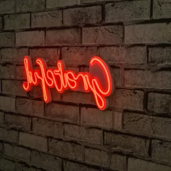 Decoratiune luminoasa LED, Grateful, Benzi flexibile de neon, DC 12 V, Rosu imagine