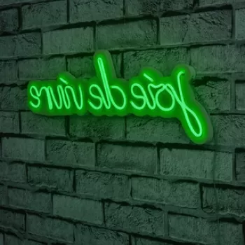 Decoratiune luminoasa LED, Joie de Vivre, Benzi flexibile de neon, DC 12 V, Verde imagine