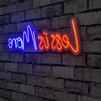 Decoratiune luminoasa LED, Less is More, Benzi flexibile de neon, DC 12 V, Rosu albastru imagine