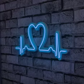 Decoratiune luminoasa LED, Love Rhythm, Benzi flexibile de neon, DC 12 V, Albastru imagine