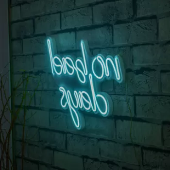 Decoratiune luminoasa LED, No Bad Days, Benzi flexibile de neon, DC 12 V, Albastru imagine