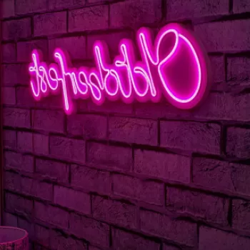 Decoratiune luminoasa LED, Oktoberfest, Benzi flexibile de neon, DC 12 V, Roz imagine