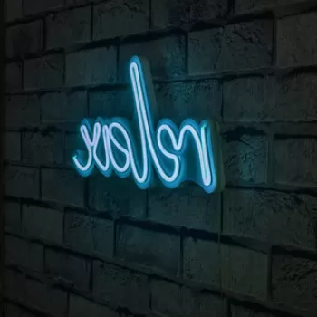 Decoratiune luminoasa LED, Relax, Benzi flexibile de neon, DC 12 V, Albastru imagine