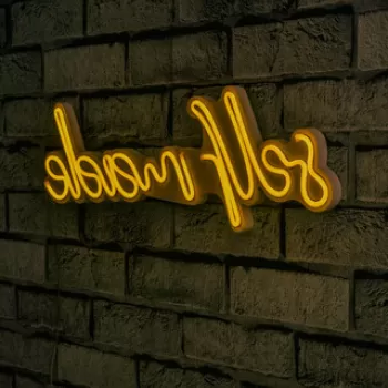 Decoratiune luminoasa LED, Self Made, Benzi flexibile de neon, DC 12 V, Galben imagine
