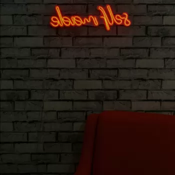 Decoratiune luminoasa LED, Self Made, Benzi flexibile de neon, DC 12 V, Rosu imagine