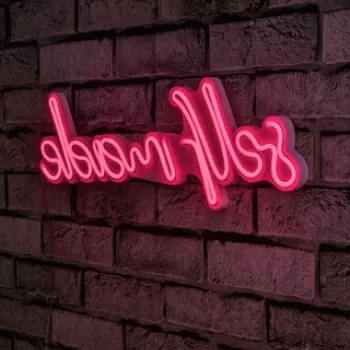Decoratiune luminoasa LED, Self Made, Benzi flexibile de neon, DC 12 V, Roz imagine