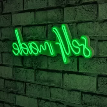 Decoratiune luminoasa LED, Self Made, Benzi flexibile de neon, DC 12 V, Verde imagine