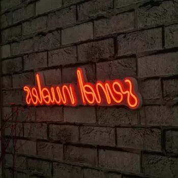 Decoratiune luminoasa LED, Send Nudes, Benzi flexibile de neon, DC 12 V, Rosu imagine