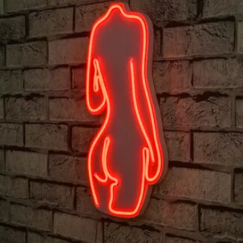 Decoratiune luminoasa LED, Sexy Woman, Benzi flexibile de neon, DC 12 V, Rosu imagine