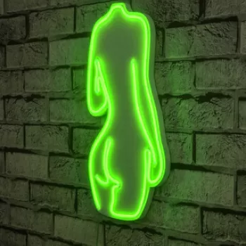 Decoratiune luminoasa LED, Sexy Woman, Benzi flexibile de neon, DC 12 V, Verde imagine