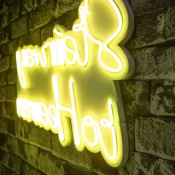 Decoratiune luminoasa LED, Stairway to Heaven, Benzi flexibile de neon, DC 12 V, Galben imagine