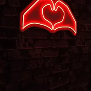 Decoratiune luminoasa LED, Sweetheart, Benzi flexibile de neon, DC 12 V, Rosu imagine