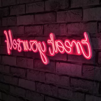 Decoratiune luminoasa LED, Treat Yourself, Benzi flexibile de neon, DC 12 V, Roz imagine