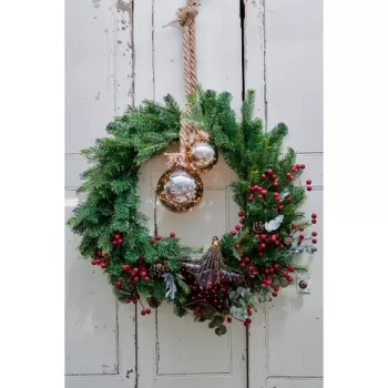 Decoratiune luminoasa Red Star, Lumineo, O20 cm, sticla imagine