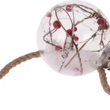 Decoratiune luminoasa Xmas Ball, 12x6 cm, multicolor imagine