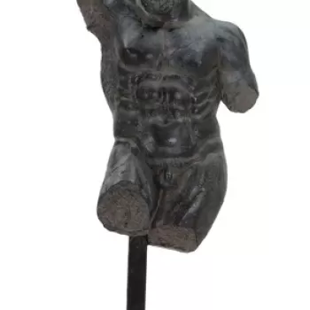 Decoratiune Museum Man, Mauro Ferretti, 26x22x57.5 cm, polirasina, negru imagine