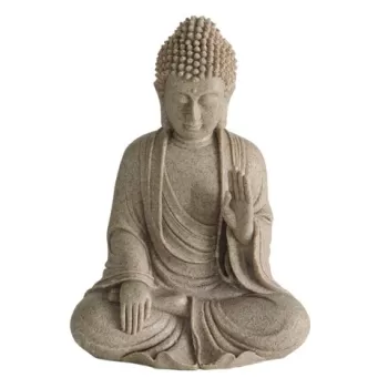 Decoratiune Niamey Buddha, Boltze, 28 cm, polirasina, bej imagine