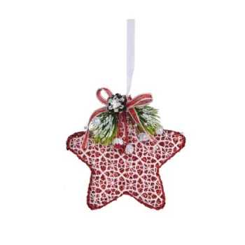 Decoratiune pentru brad Xmas Star V1, 12 cm, spuma, rosu imagine