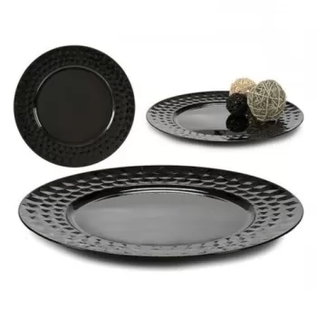 Decoratiune pentru centrul mesei, DKD Home Decor, 33 x 2 x 33 cm, plastic, negru/rosu imagine